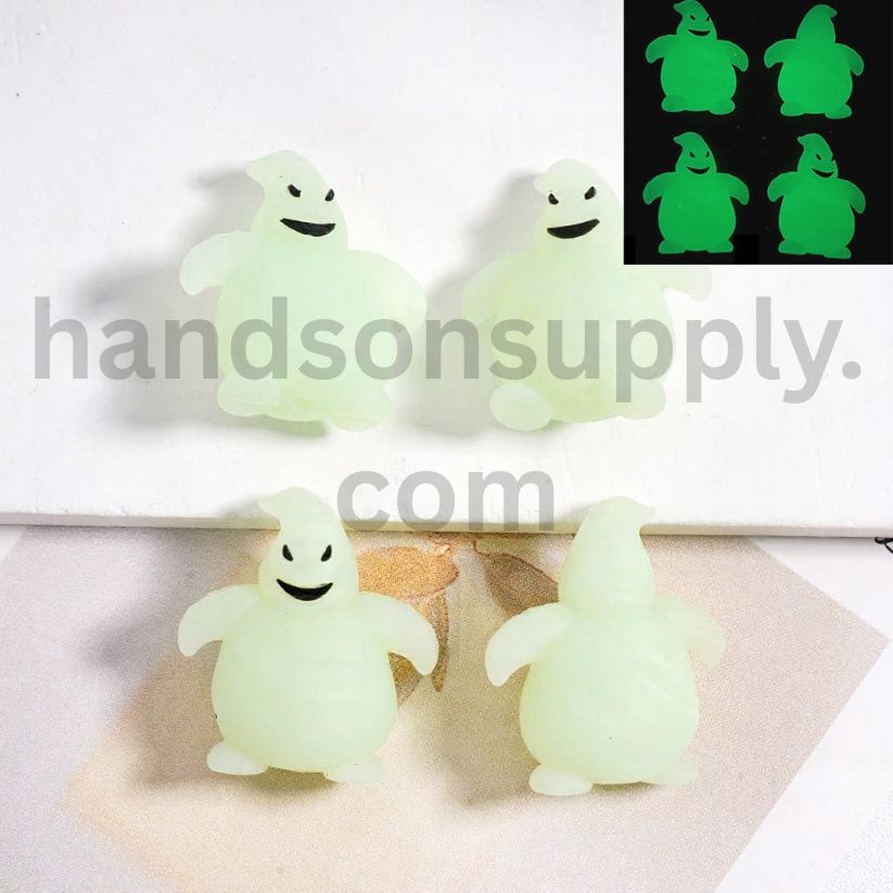 The Nightmare Before Christmas Luminous Oogie Boogie Halloween Silicone Focal Beads