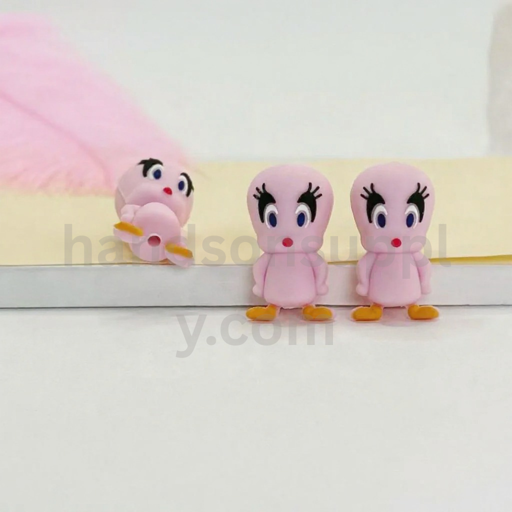 Tweety Bird 3D Cute Vivid Cartoon Silicone Focal Beads