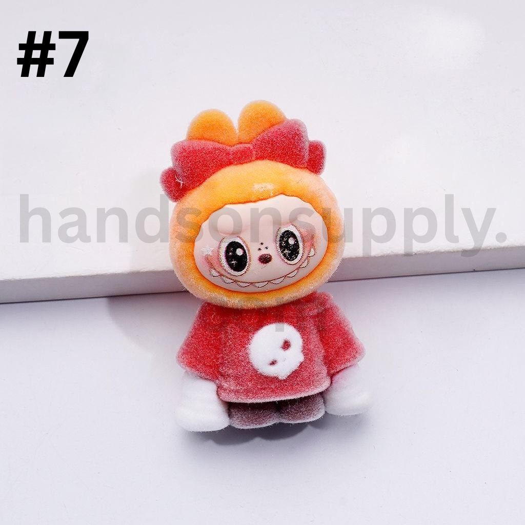 Fuzzy Labub Monster Pop Mar Design Pen Topper 45*28MM(Half Through Hole)