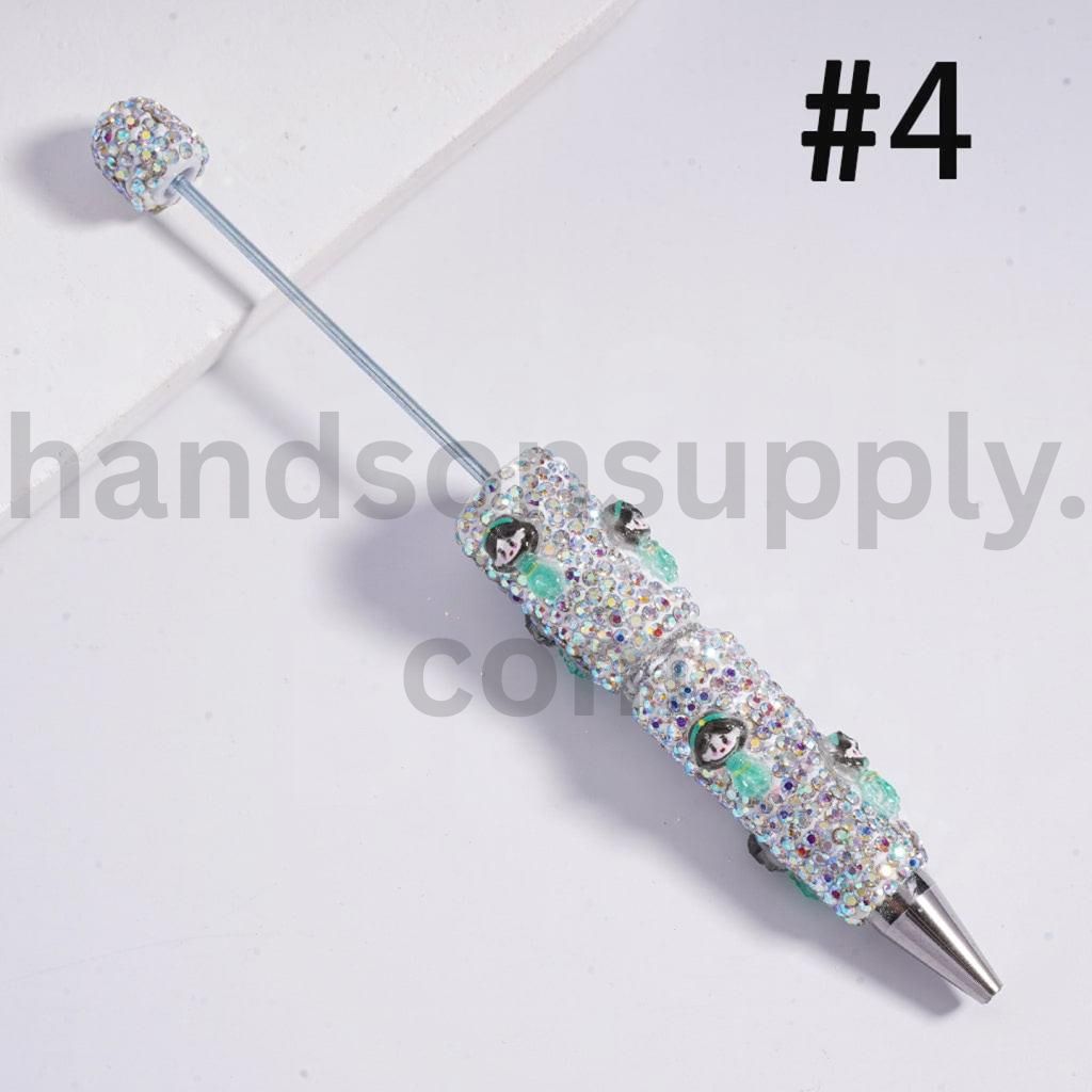 Snow White Mermaid Luminous Sparkling Disney Princess AB Rhinestones Clay Pens