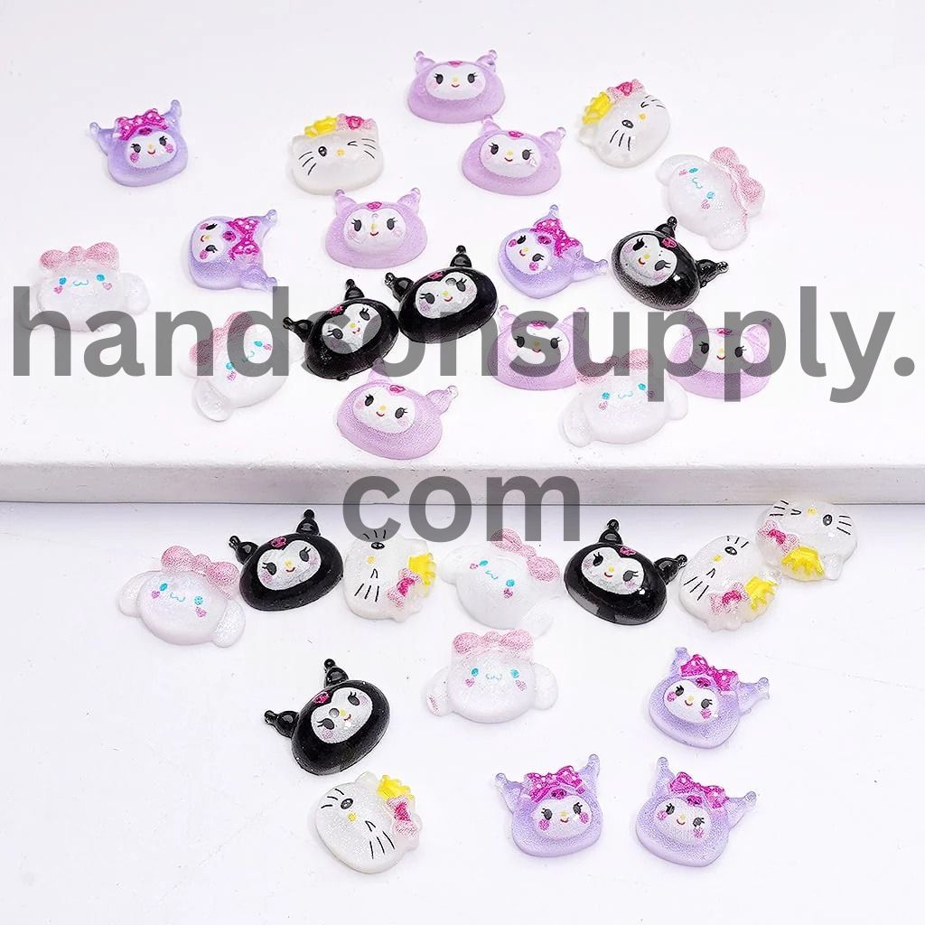 Cute DIY Mini Adorable Character Series for Beads Jewelry Accessories, Random Mix