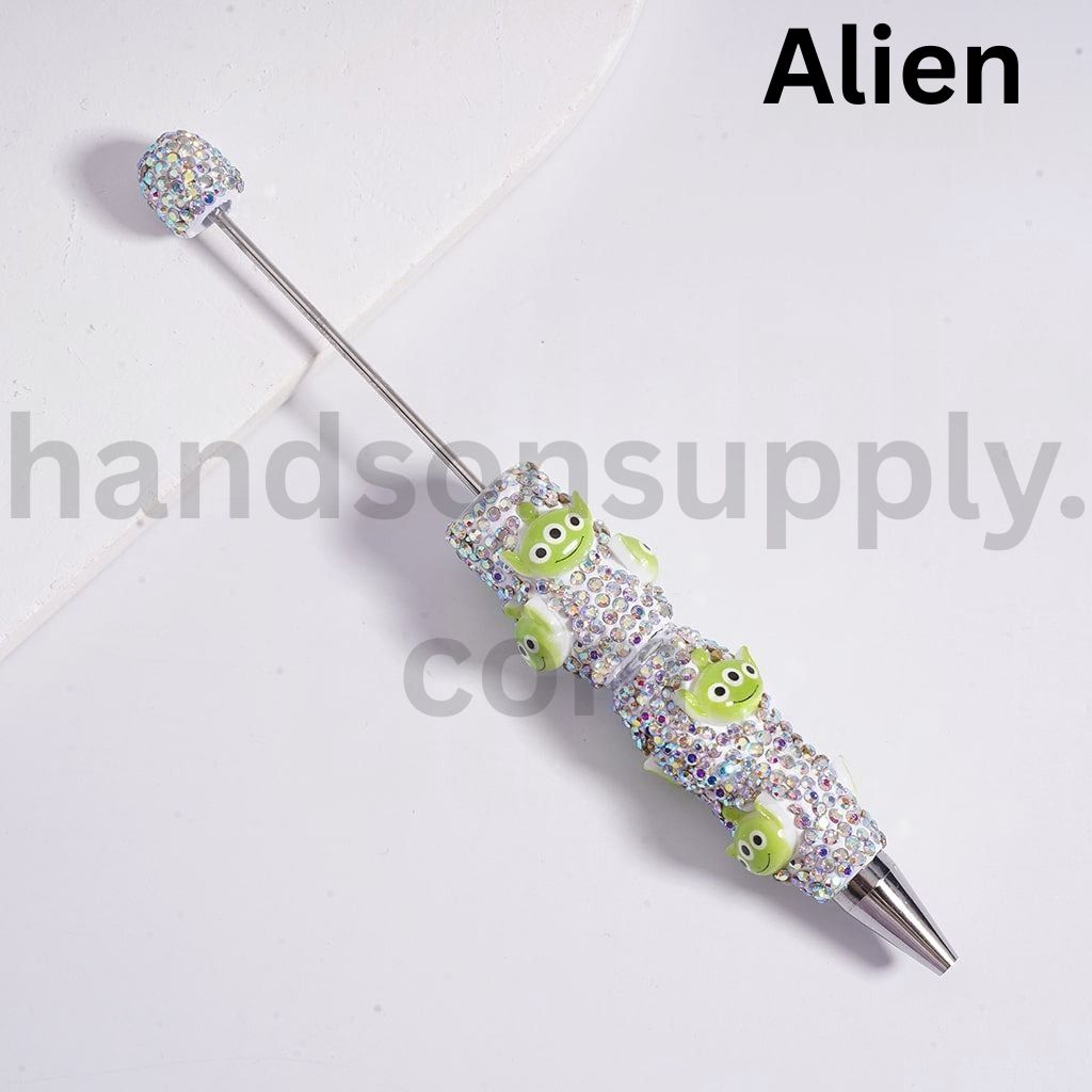 AB Rhinestones Cute Cartoon Sanrio & Friends Charms Hello Kitty, Doraemon, Donald Duck, Minni, Mickey, Kuromi, Wild Fox Beadable Clay Pens