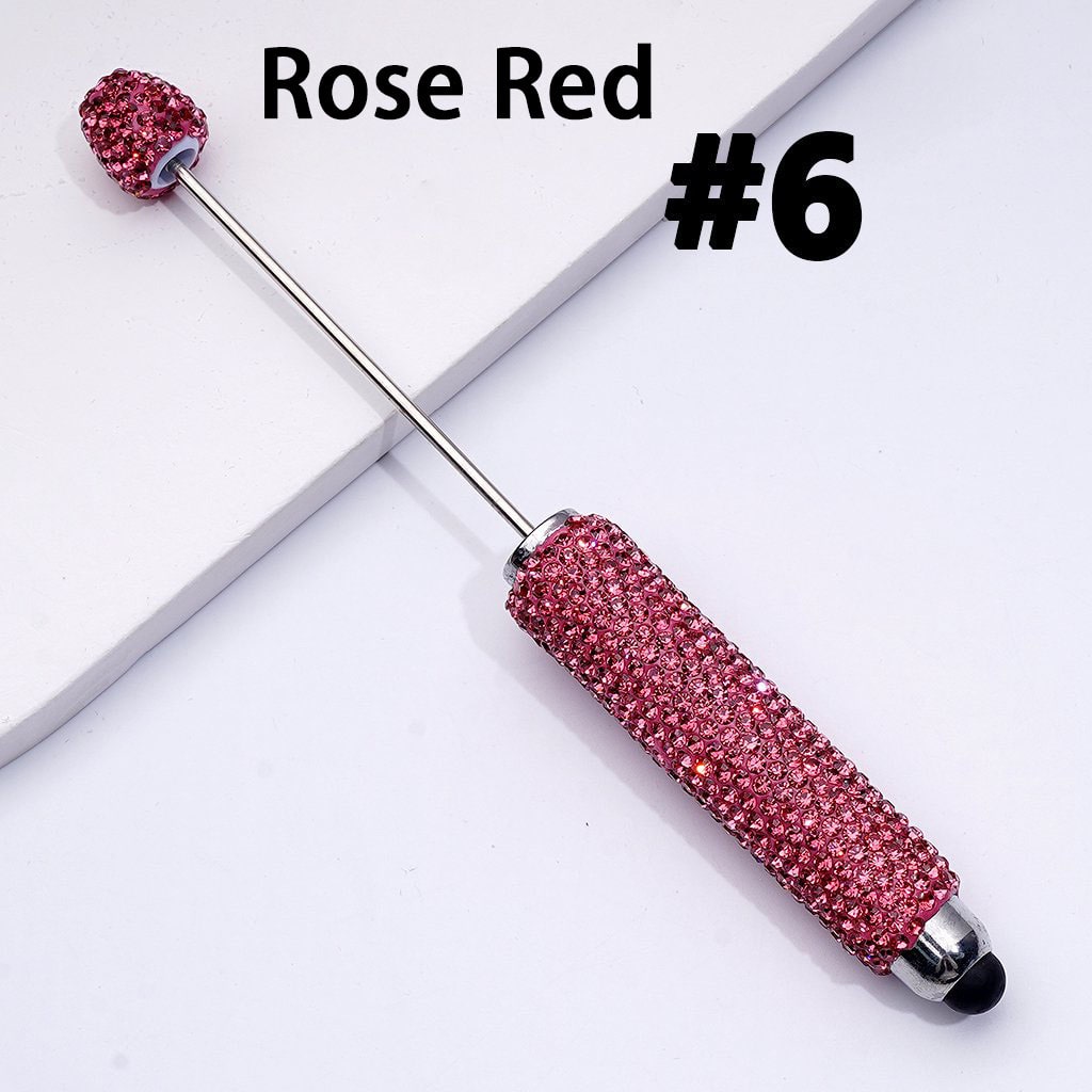 Whimsical Vivid Fruit Series Pens – Beadable Design with Clear Sugar White Accents