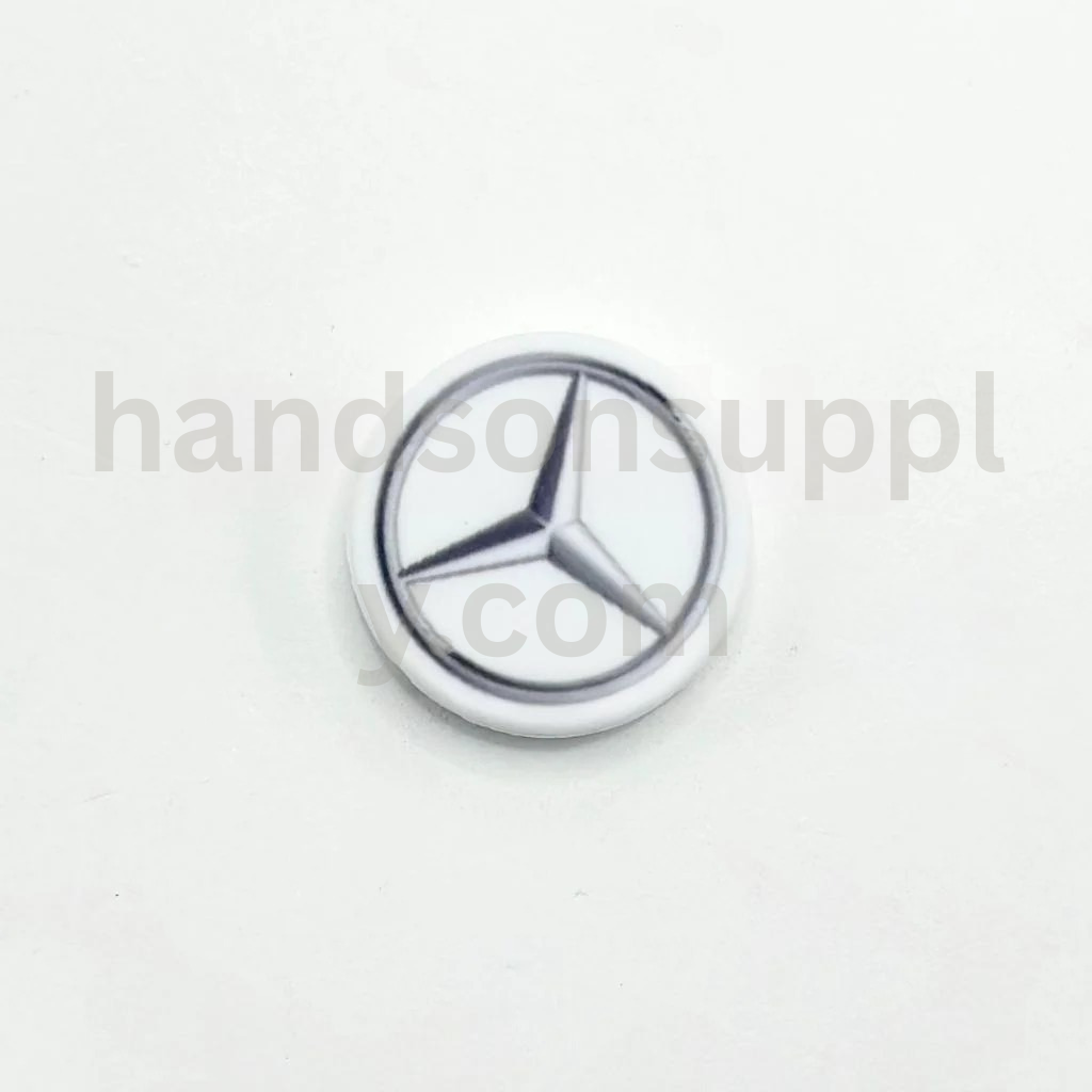 Mercedos Bens Car Logo Emblem Auto Theme Silicone Focal Beads