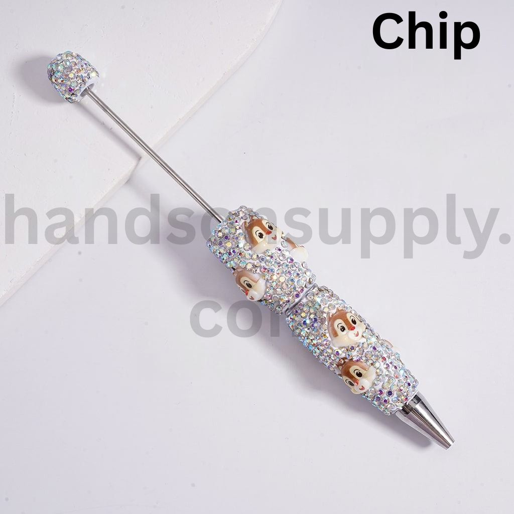 AB Rhinestones Cute Cartoon Sanrio & Friends Charms Hello Kitty, Doraemon, Donald Duck, Minni, Mickey, Kuromi, Wild Fox Beadable Clay Pens