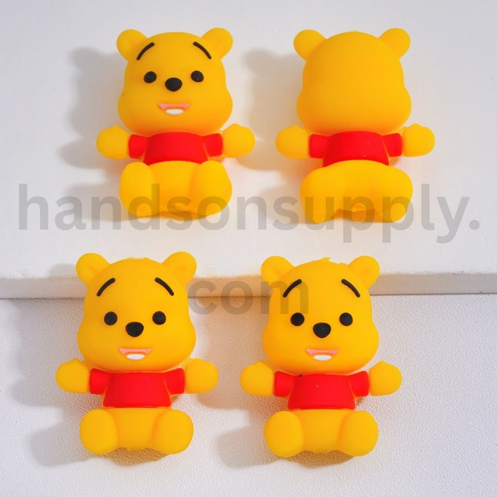 Cute Disney Cartoon Characters Mickey, Minnie Mouse, Donald Duck, Piglet & Winnie the Pooh 3D Silicone Focal Beads
