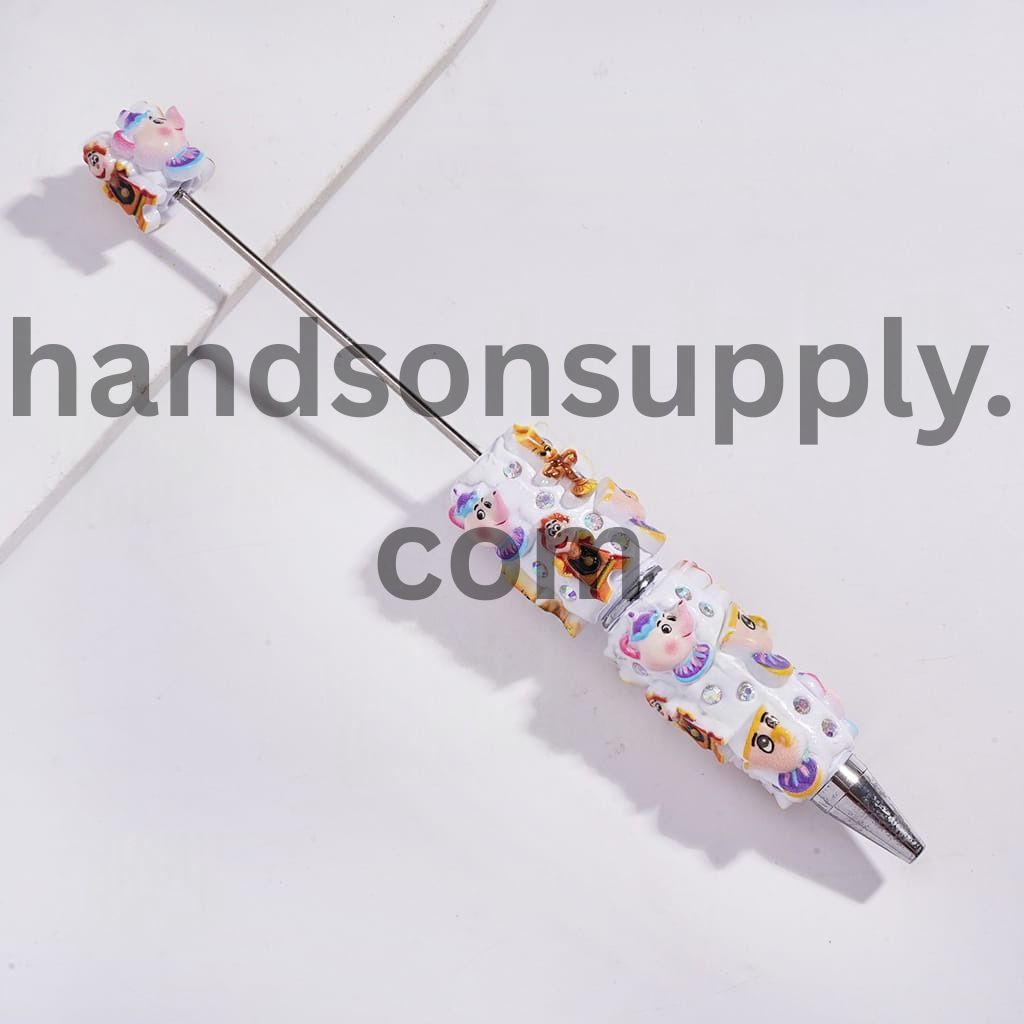 Princess & Wild Beast Character Design with AB Rhinestones Beadable Clay Pens