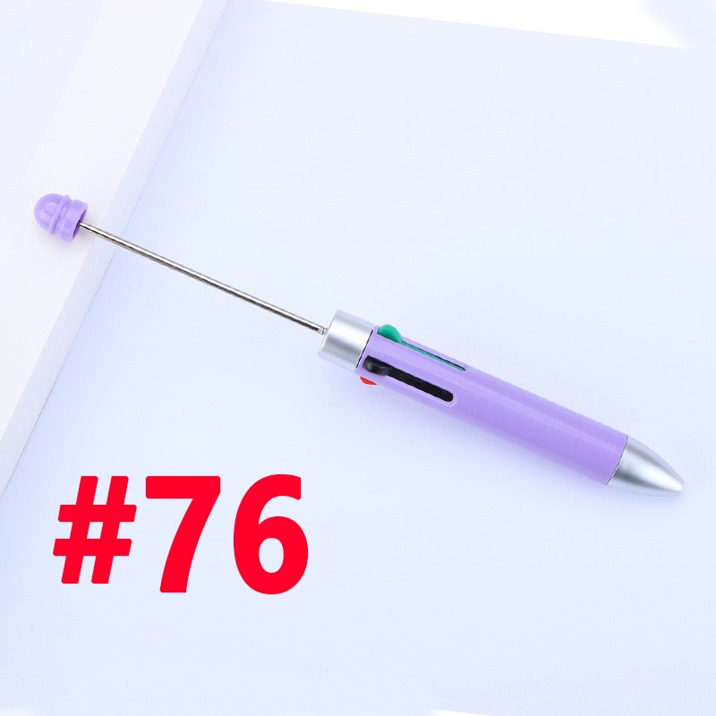 Beaded Multicolor Pens with Four Inks and Colorful pens Refills