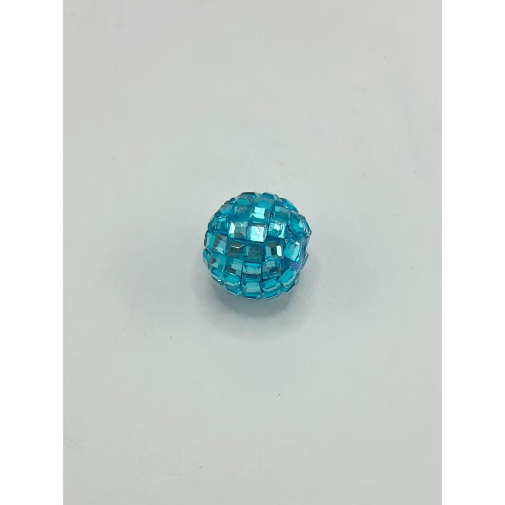 Sparkling Disco Ball Beads, 16mm Acrylic Beads with Crystal Rhinestones, Disco Ball Shape