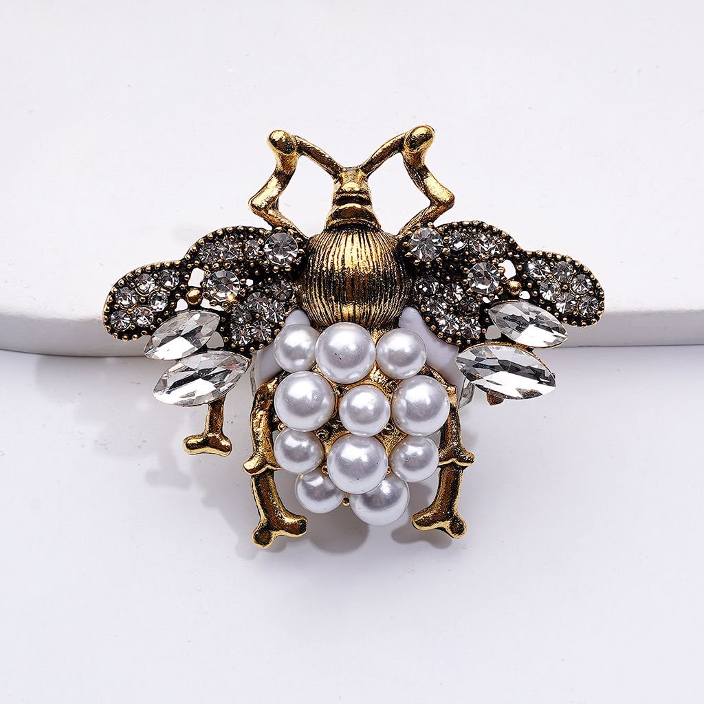 Copper Alloy Ladybug Fancy Exquisite with Shiny Rhinestones White Pearls Cute Butterflies Hearts Snowflakes and Clay Beads Around 48*40MM