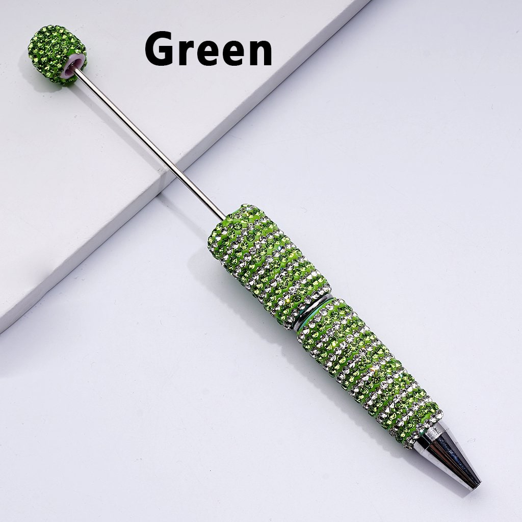Beadable Sparkling Clay Pens – Double-Color Rhinestone Shine