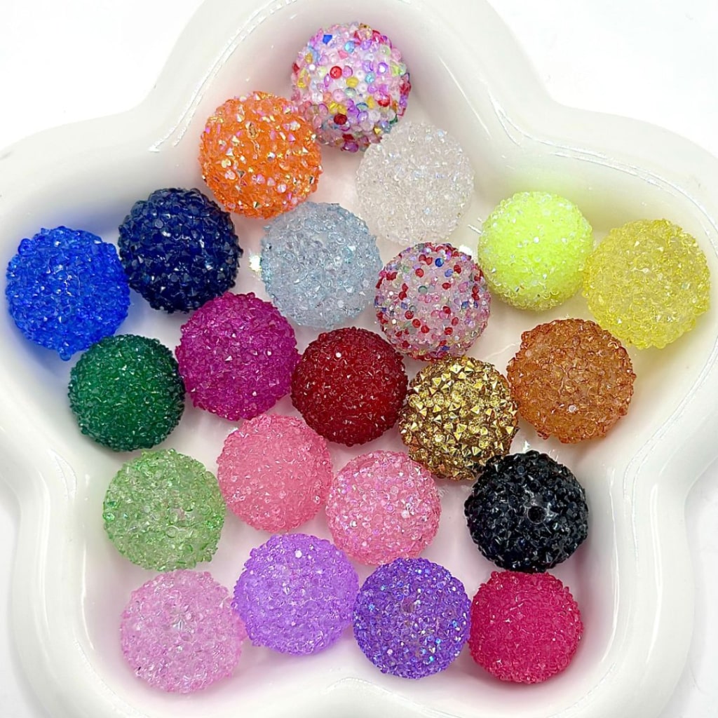 7 Color Series and 28 Single Colors Mix Round Sugar Beads, 20MM