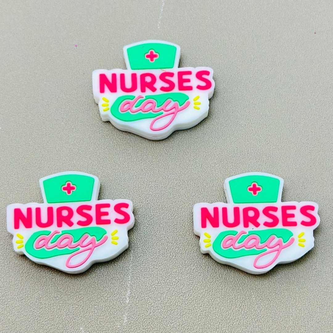 Hat Cute Nurse Cap Nurses Day Silicone Focal Beads