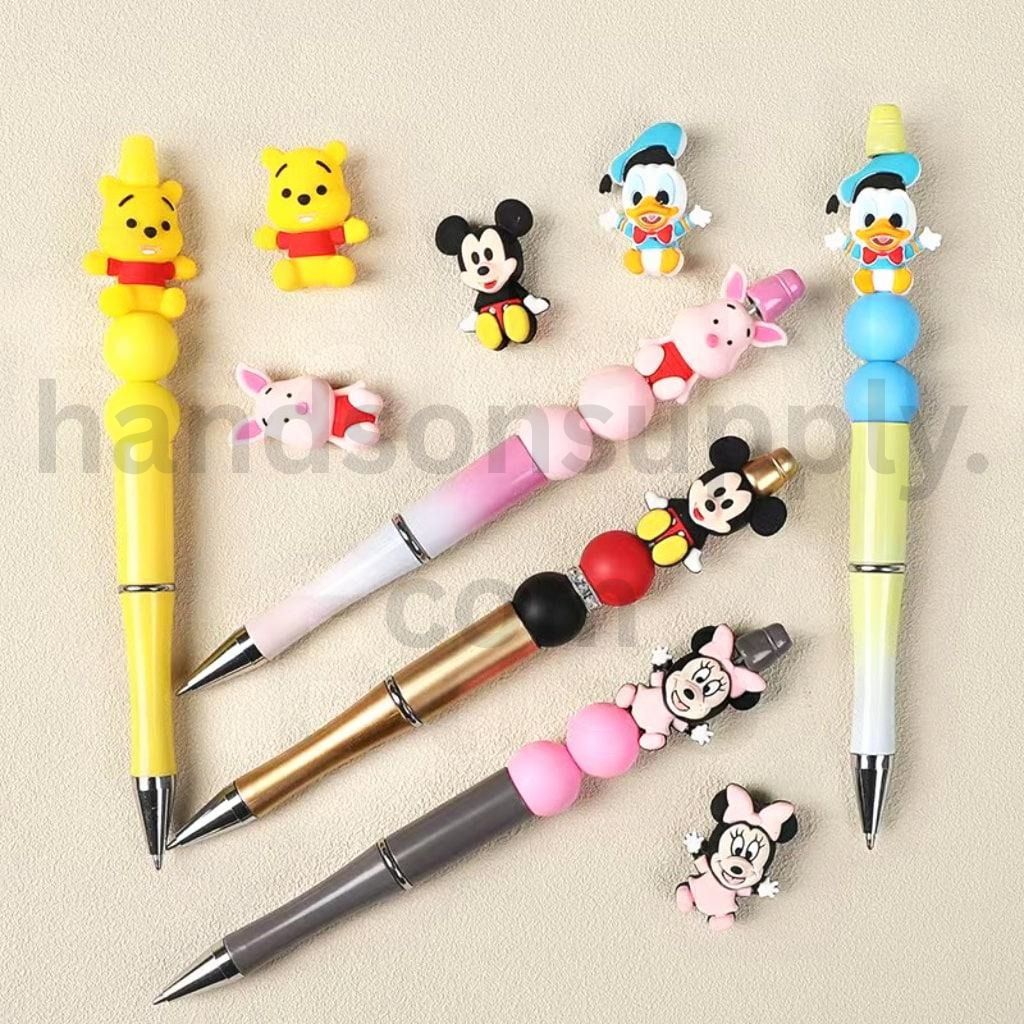Cute Disney Cartoon Characters Mickey, Minnie Mouse, Donald Duck, Piglet & Winnie the Pooh 3D Silicone Focal Beads