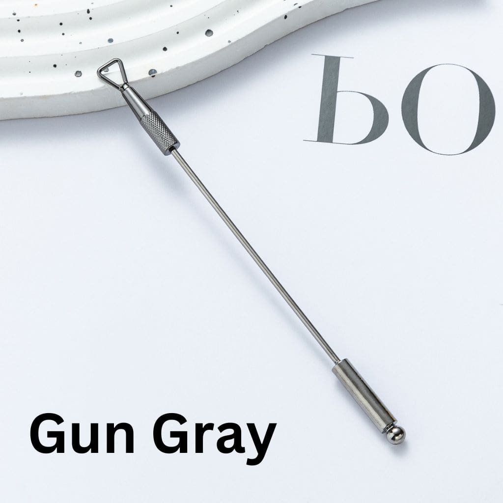 Stainless Steel Double Head Nail Remover Fashionable Beadable Metal Tool, 12.4*0.2CM