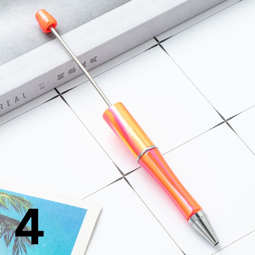 Beadable Pens with UV Coating and Glossy Finish Beaded Pens