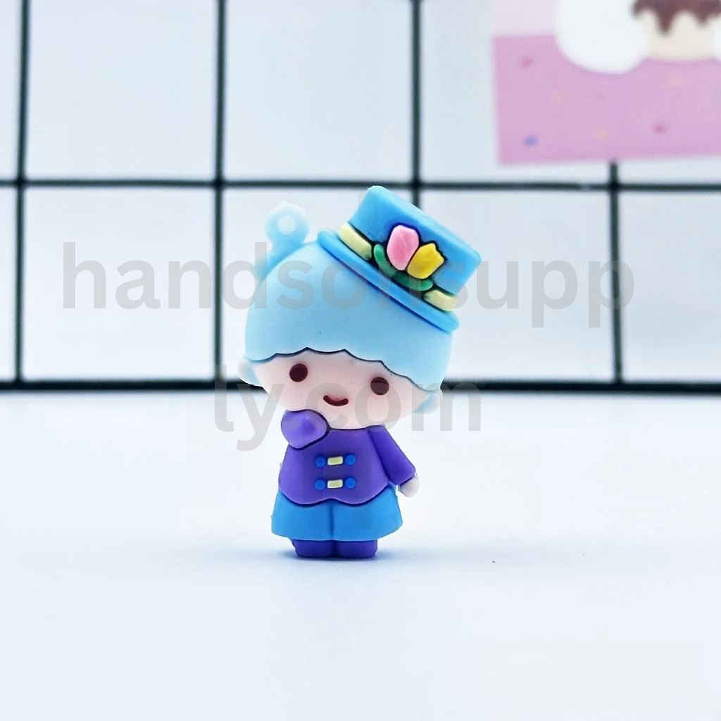 Large 3D Character Charms for Keychains 32–55MM PVC Silicone Beads