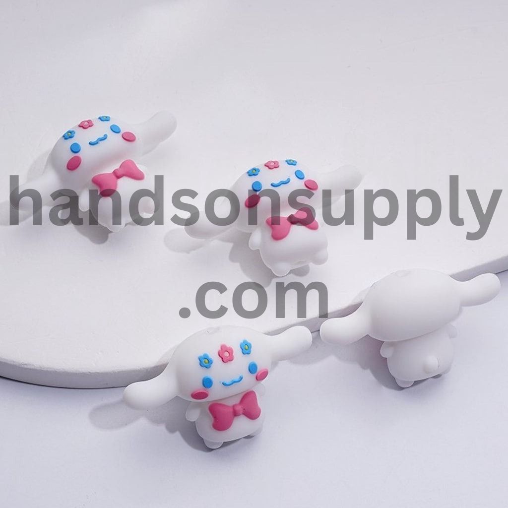 3D Mini Adorable Character Family Figurine Series Silicone Focal Beads