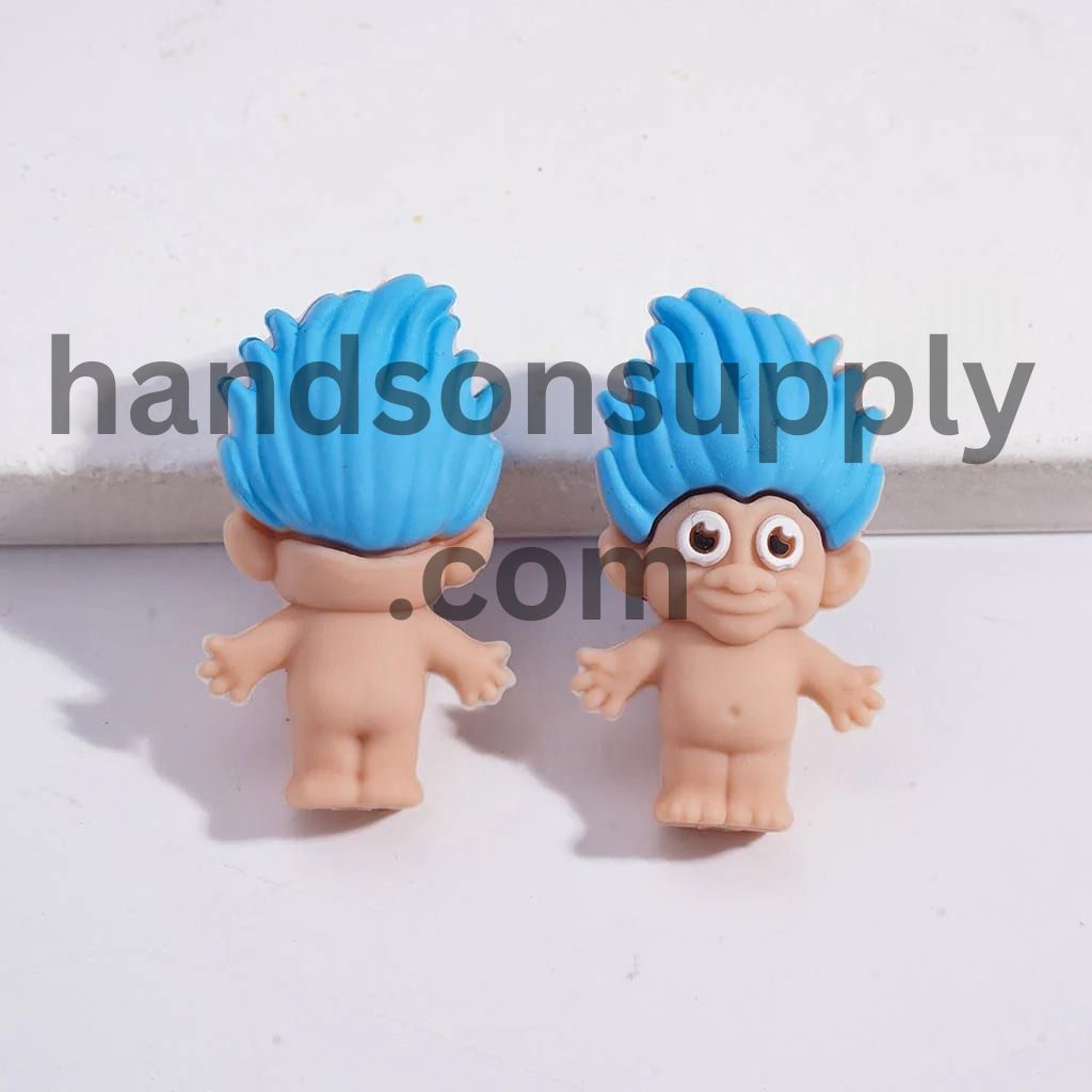 3D Magic Hair Elf Series in Various Colors Silicone Focal Beads