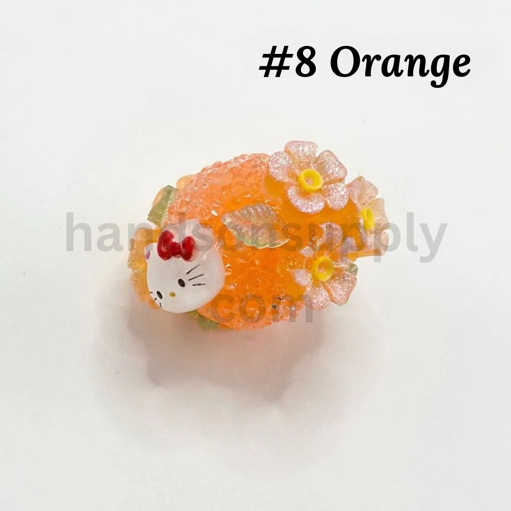 Glow in the Dark Jelly Color Sugar Cartoon Flower Chunky Beads Cute Mixed Characters & Colors, 20MM by 27M