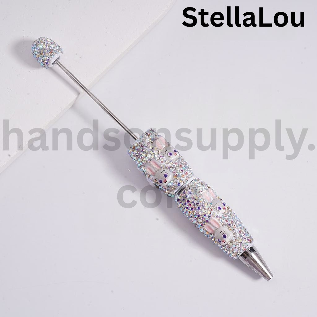 AB Rhinestones Cute Cartoon Sanrio & Friends Charms Hello Kitty, Doraemon, Donald Duck, Minni, Mickey, Kuromi, Wild Fox Beadable Clay Pens