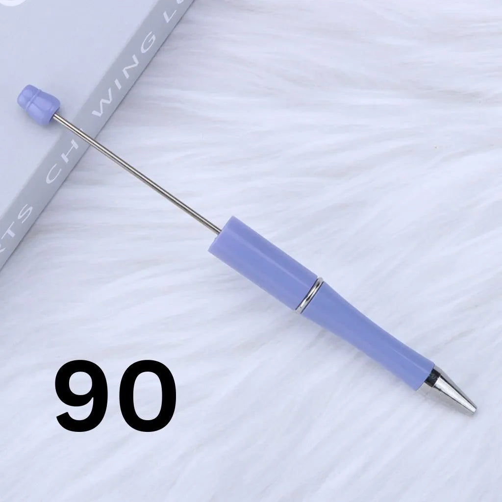Colorful Plastic Beaded Pens in Solid, Ombre Gradient, and Neon Shades, READ THE DESCRIPTION