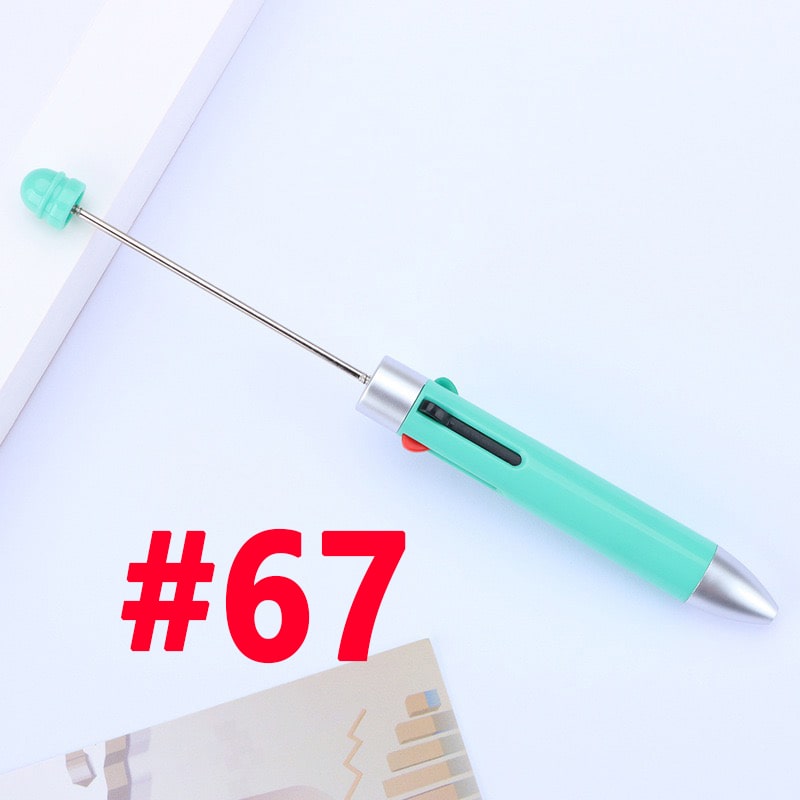 Beaded Multicolor Pens with Four Inks and Colorful pens Refills