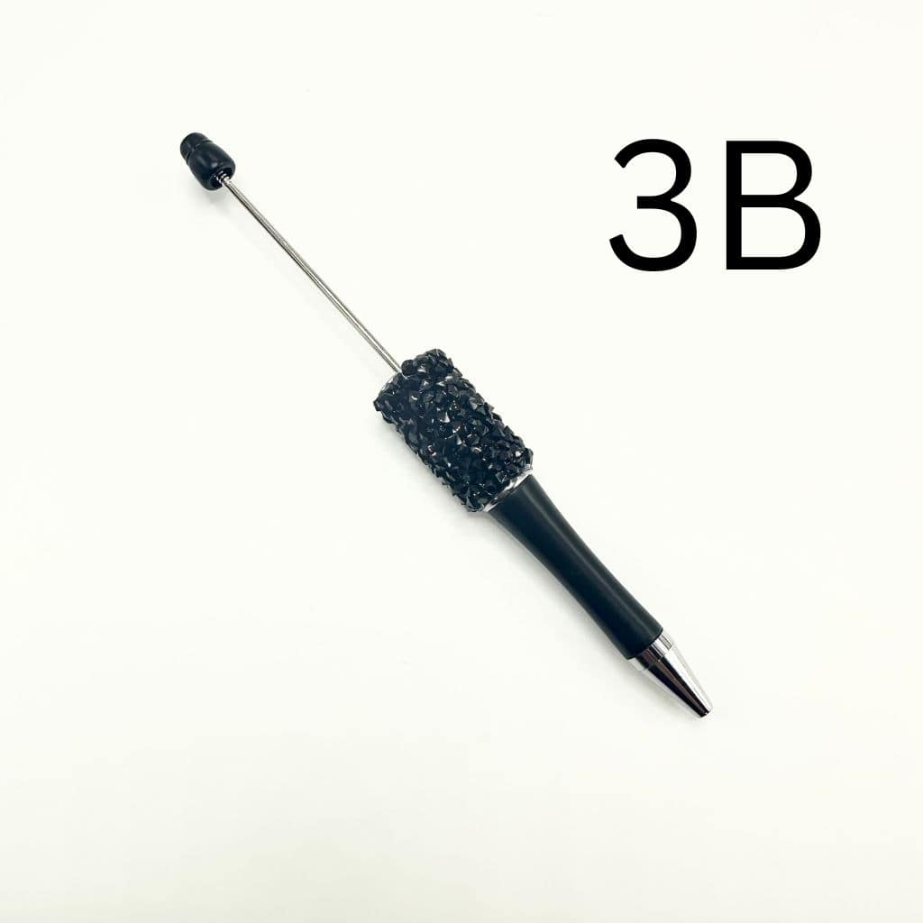 Cone Shape Rhinestones in Solid and Metallic Colored Beadable Pens