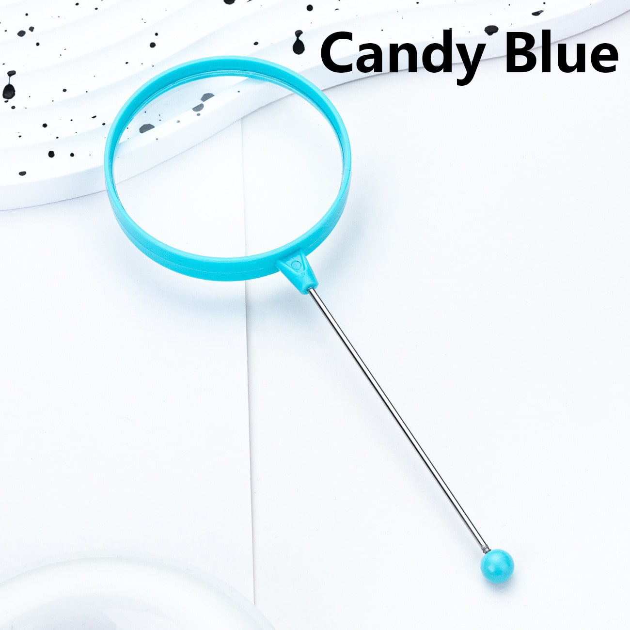 DIY Beadable Decoration Frame Magnifying Glass in Solid Color 164MM