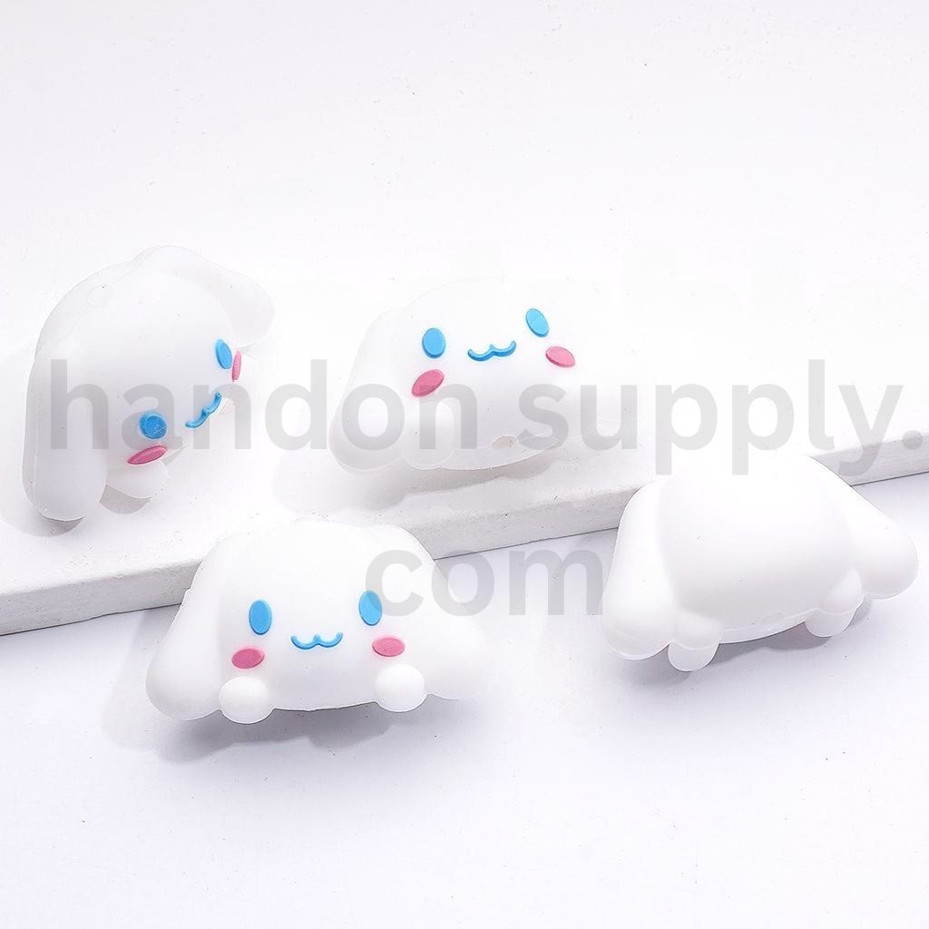 3D Sanri Character Silicone Focal Beads Assorted Styles Keroppi, Kuromi, Kitty & More