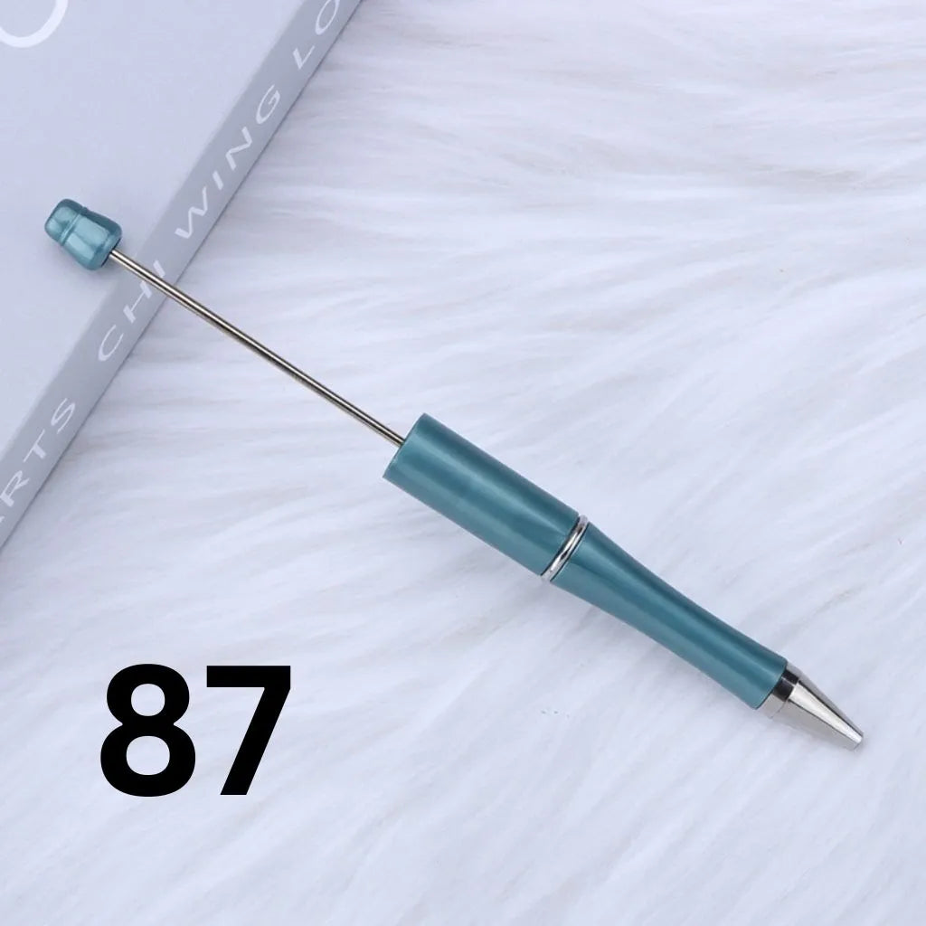 Colorful Plastic Beaded Pens in Solid, Ombre Gradient, and Neon Shades, READ THE DESCRIPTION