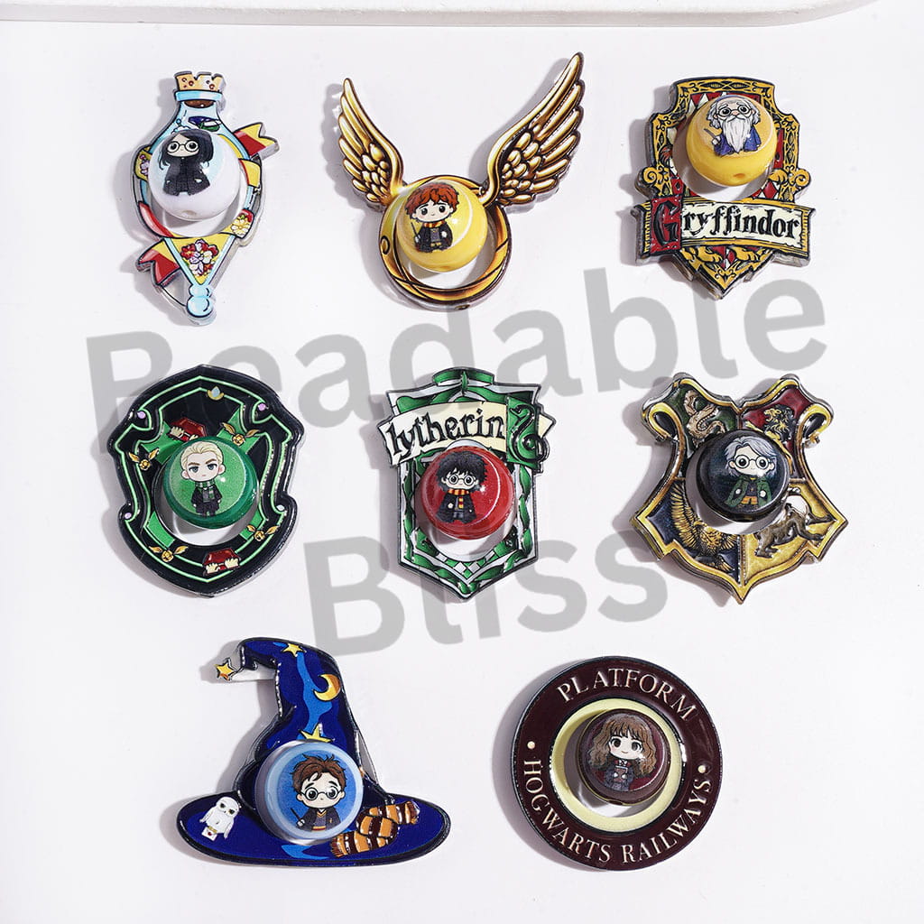 Wizard Boy Characters Collection Set Acrylic Beads, Random Mix