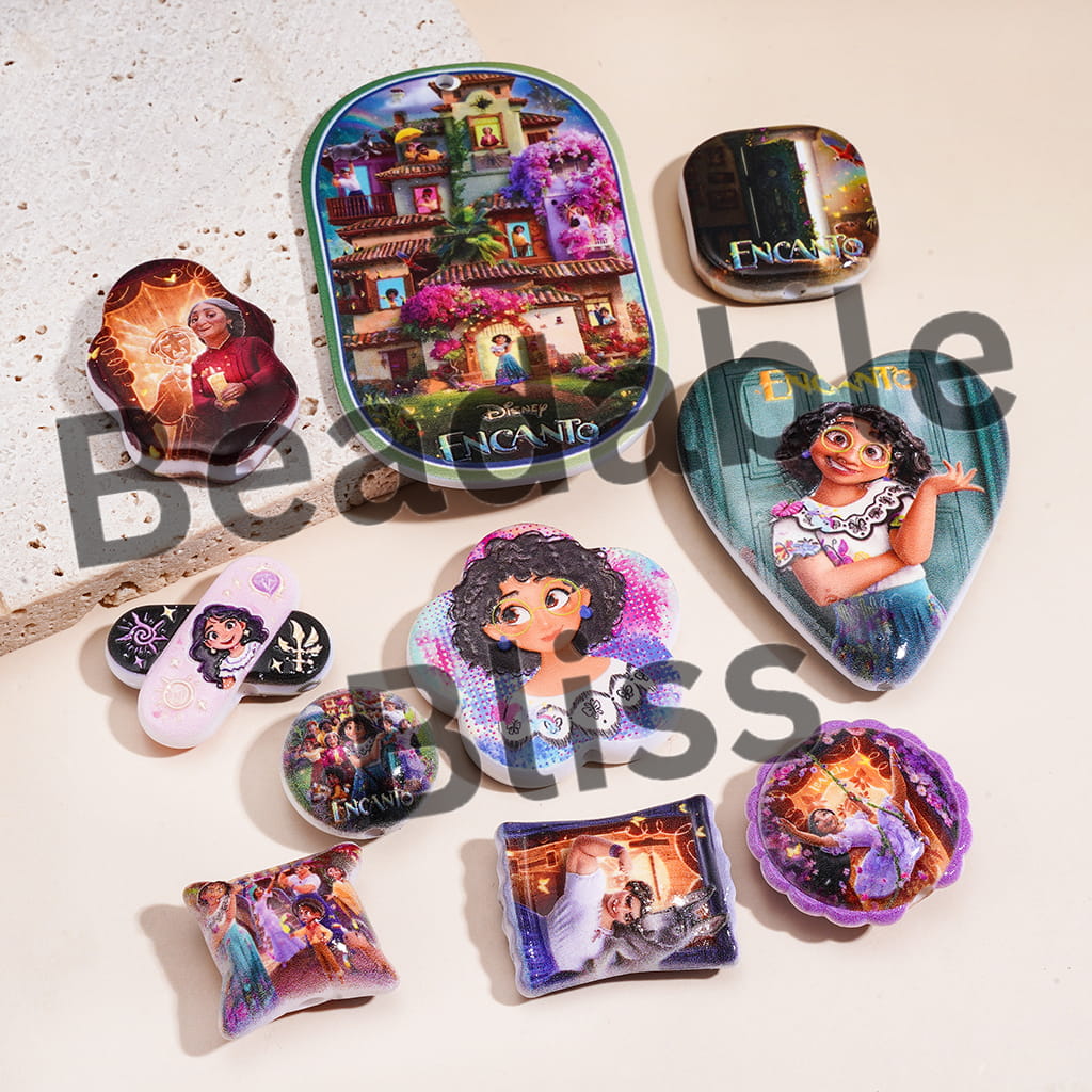 Magical House Family Character in Various style Acrylic Bead Pendants Random Mix