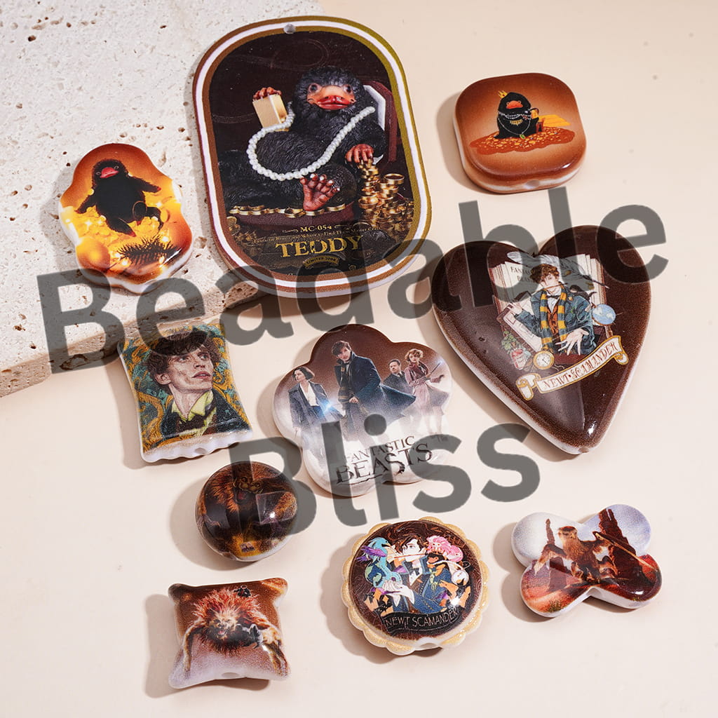 Fantastic Animal Where to Find Series in Various style Acrylic Beads Pendants Random Mix