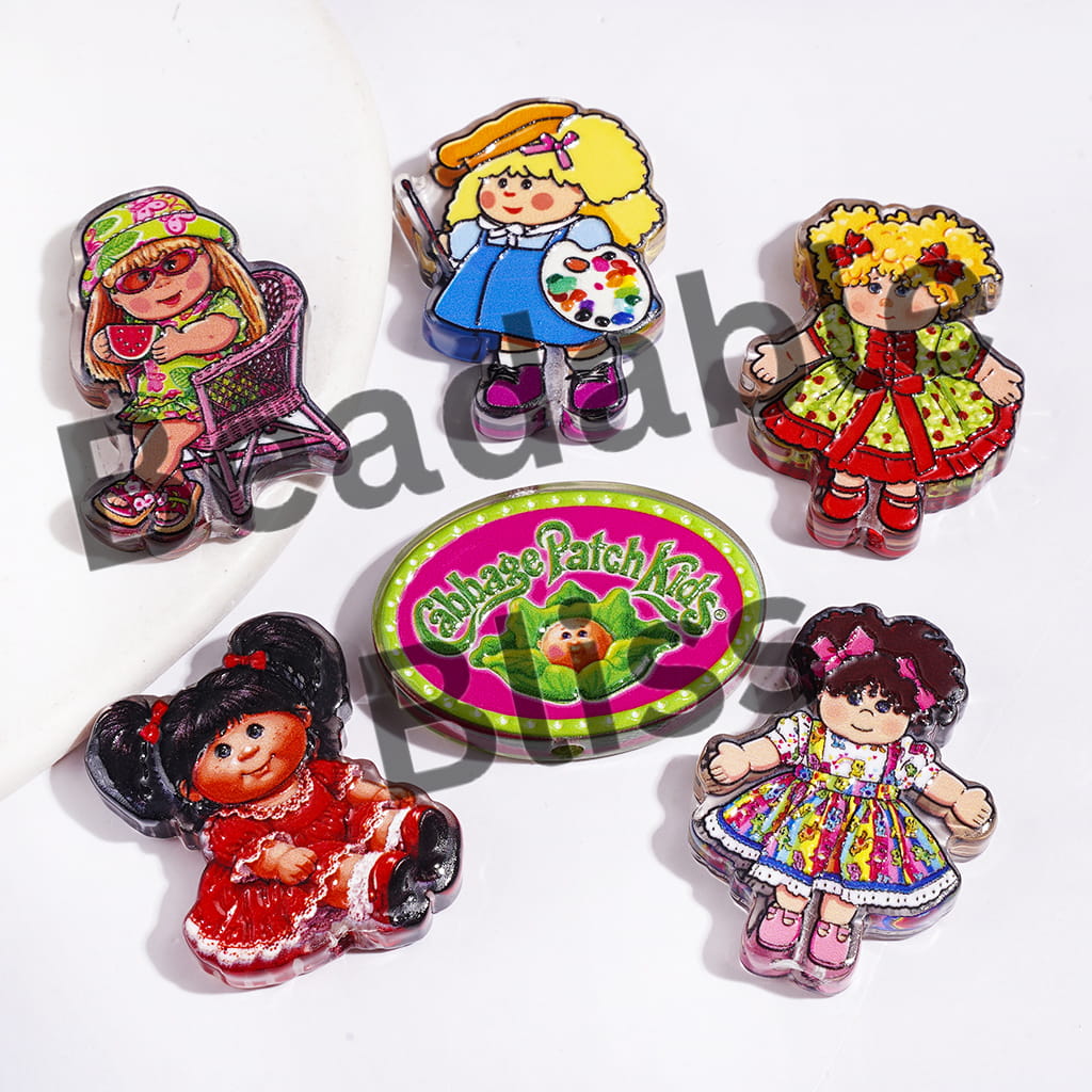 Acrylic Beads Cabbage Baby Doll Series, Random Mix