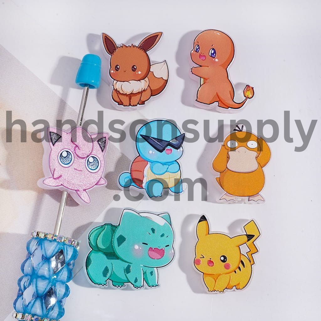 Clear Cloud Series Acrylic Beads 17*25 MM Random Mix