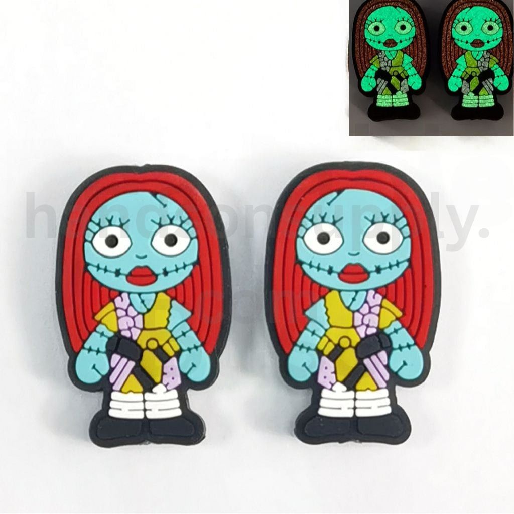 Cute Jac Sall The Nightmar Befor Christma Luminous Silicone Focal Beads