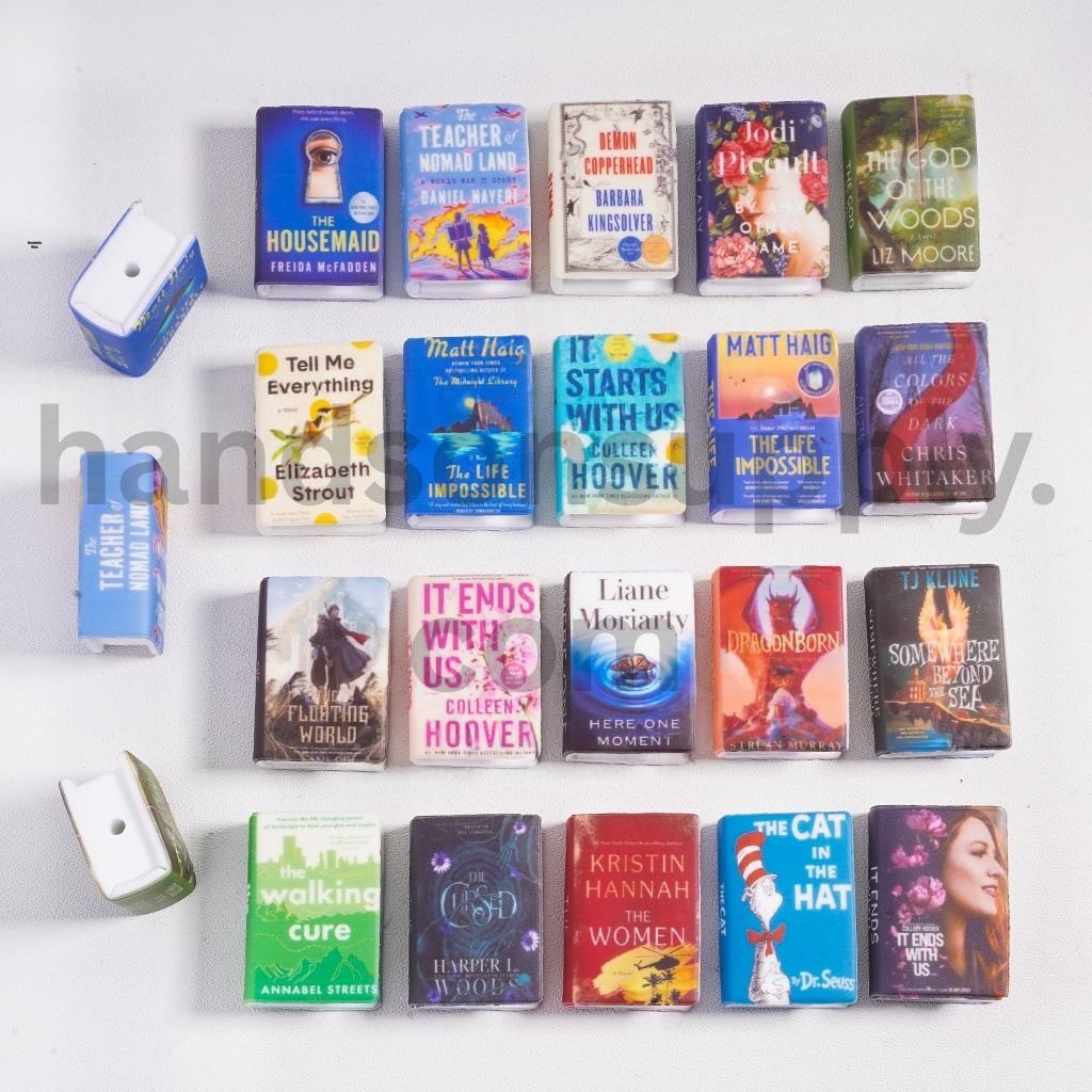 3D Mini Cute Colorful Storybook Different Design Silicone Focal Beads Random Mix