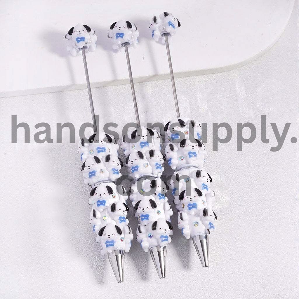 Cute Adorable Characters with AB Rhinestones Beadable Clay Pens Random Mix