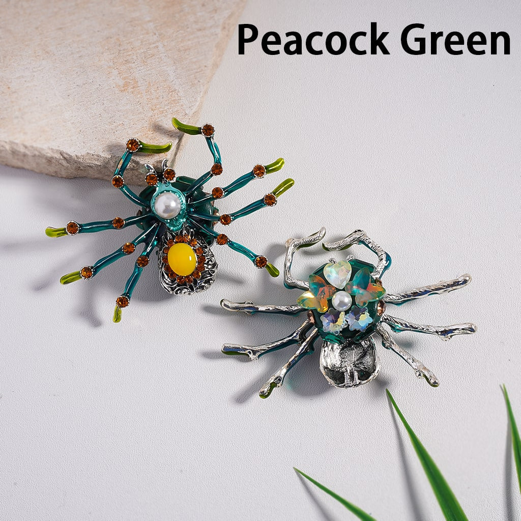 Fancy Alloy Spider Horror Skeleton Skull with Rhinestones, Chains & Shiny Hearts Butterflies Stars Snowflakes Clay Bead Random Mix