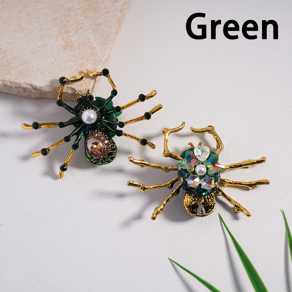 Fancy Alloy Spider Horror Skeleton Skull with Rhinestones, Chains & Shiny Hearts Butterflies Stars Snowflakes Clay Bead Random Mix