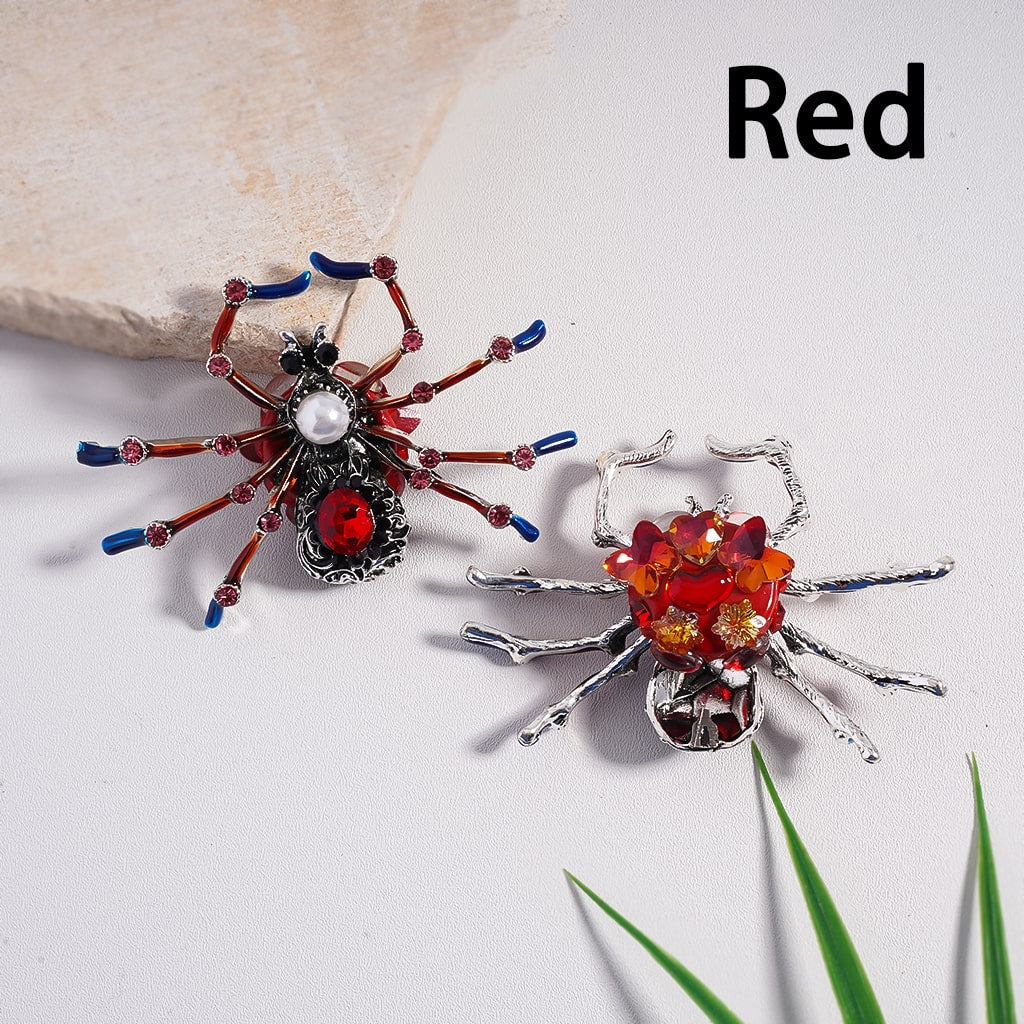 Fancy Alloy Spider Horror Skeleton Skull with Rhinestones, Chains & Shiny Hearts Butterflies Stars Snowflakes Clay Bead Random Mix