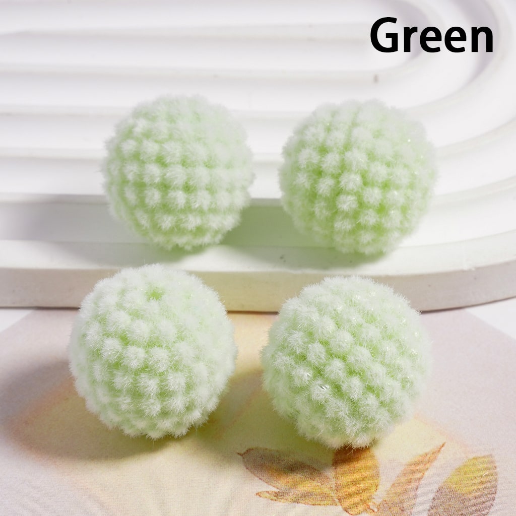 Flocked Round Ball Waxberry Bubble Solid Color Round Acrylic Beads 20MM (Single Color is available for 100pcs(Whole Bag) Only)