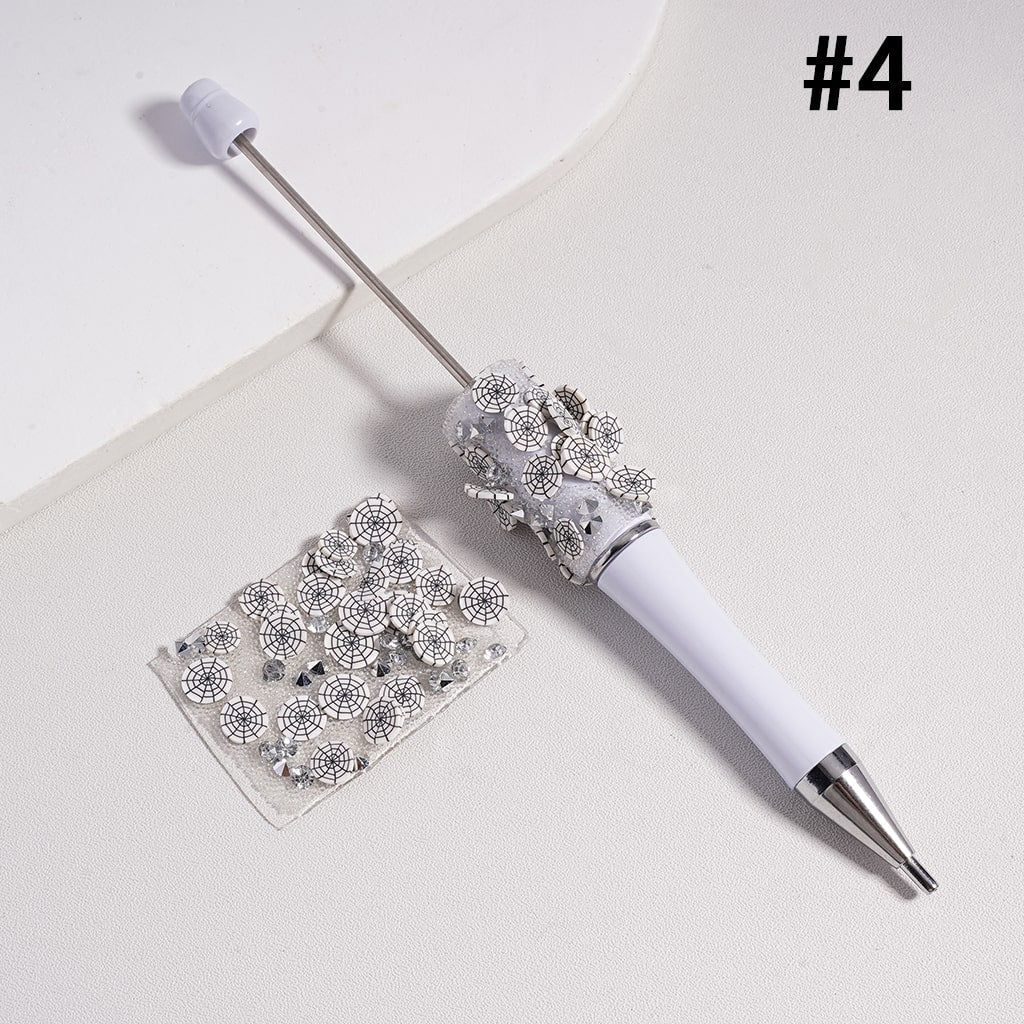DIY Bling Bling Halloween Wrap Tapes Ghost, Pumpkin, Spider Web, Bat Rhinestones for Pen, 78 pcs Sheet Cone-Shape, 40×28 mm