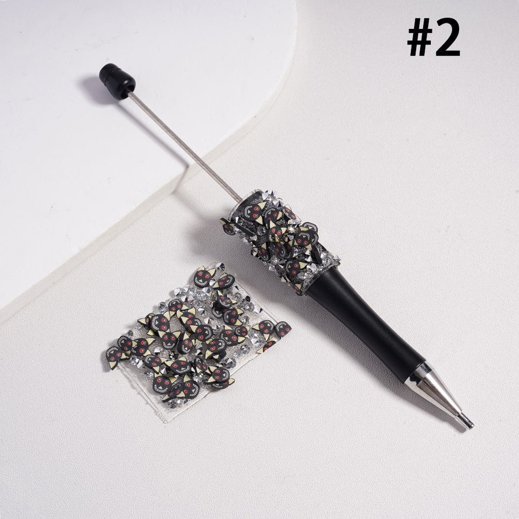 DIY Bling Bling Halloween Wrap Tapes Ghost, Pumpkin, Spider Web, Bat Rhinestones for Pen, 78 pcs Sheet Cone-Shape, 40×28 mm
