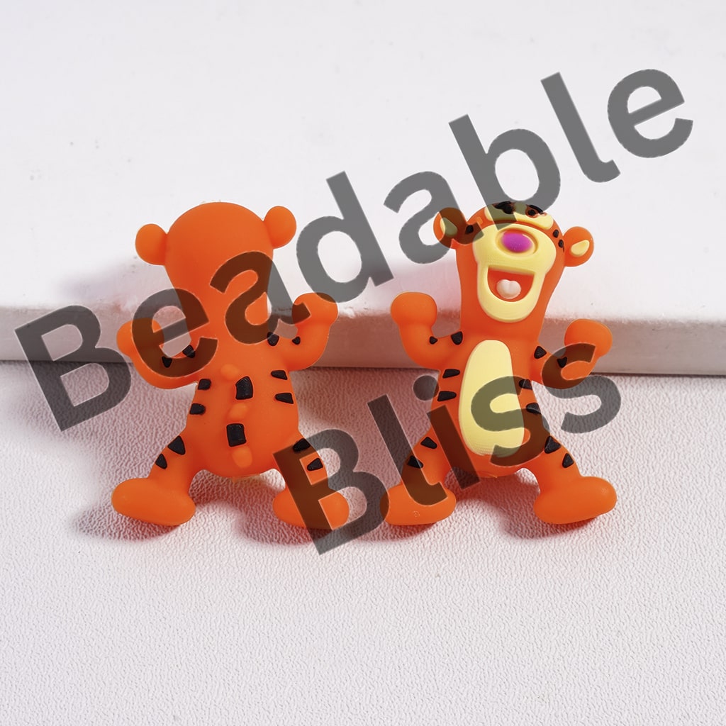 Silicone Focal Beads 3D Cute Honey Bear and Girl Boy Mouse and Pink Girl Teacher Characters