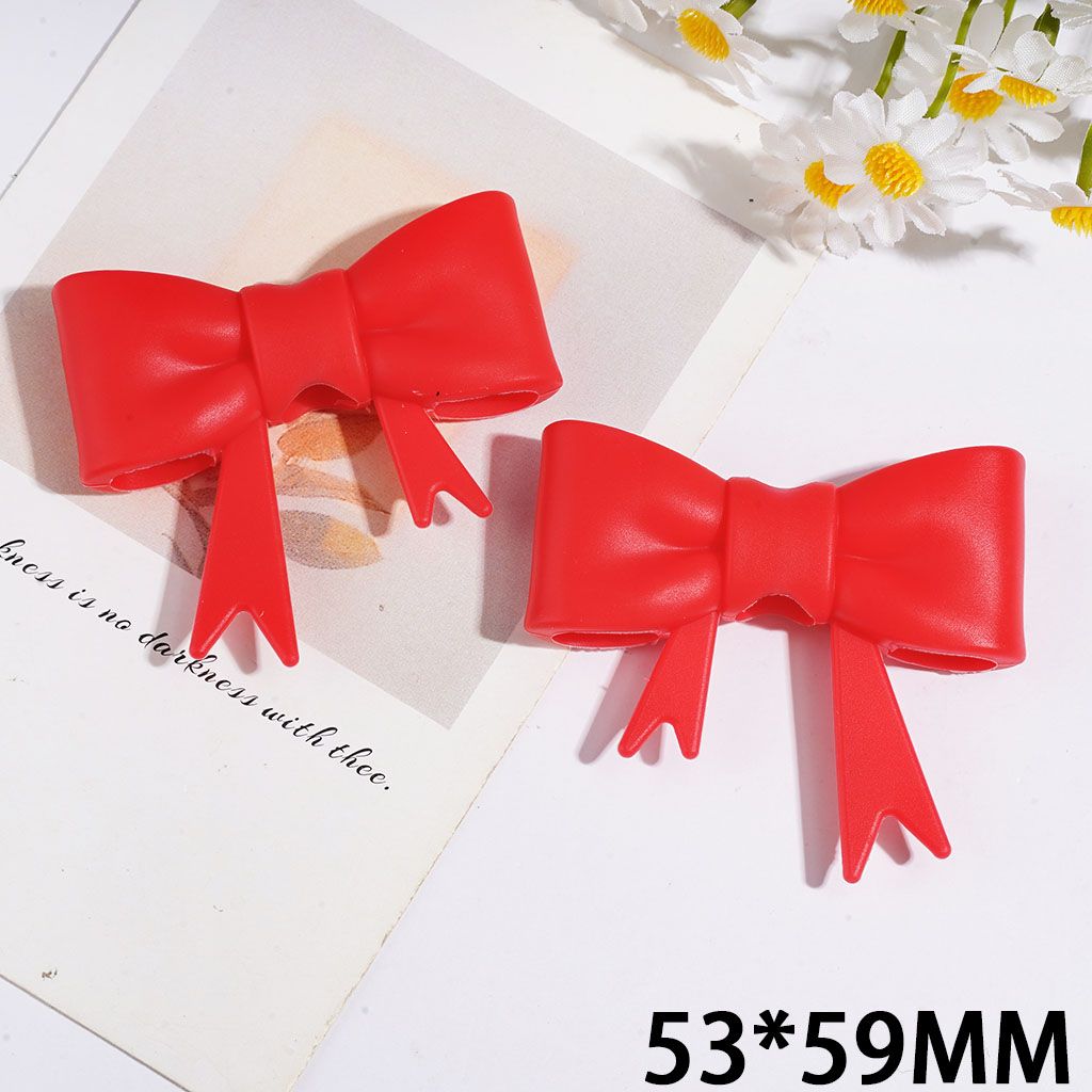 Food Grade Silicone Straw Topper for Cups and Tumblers Red Bowtie, 53*59MM