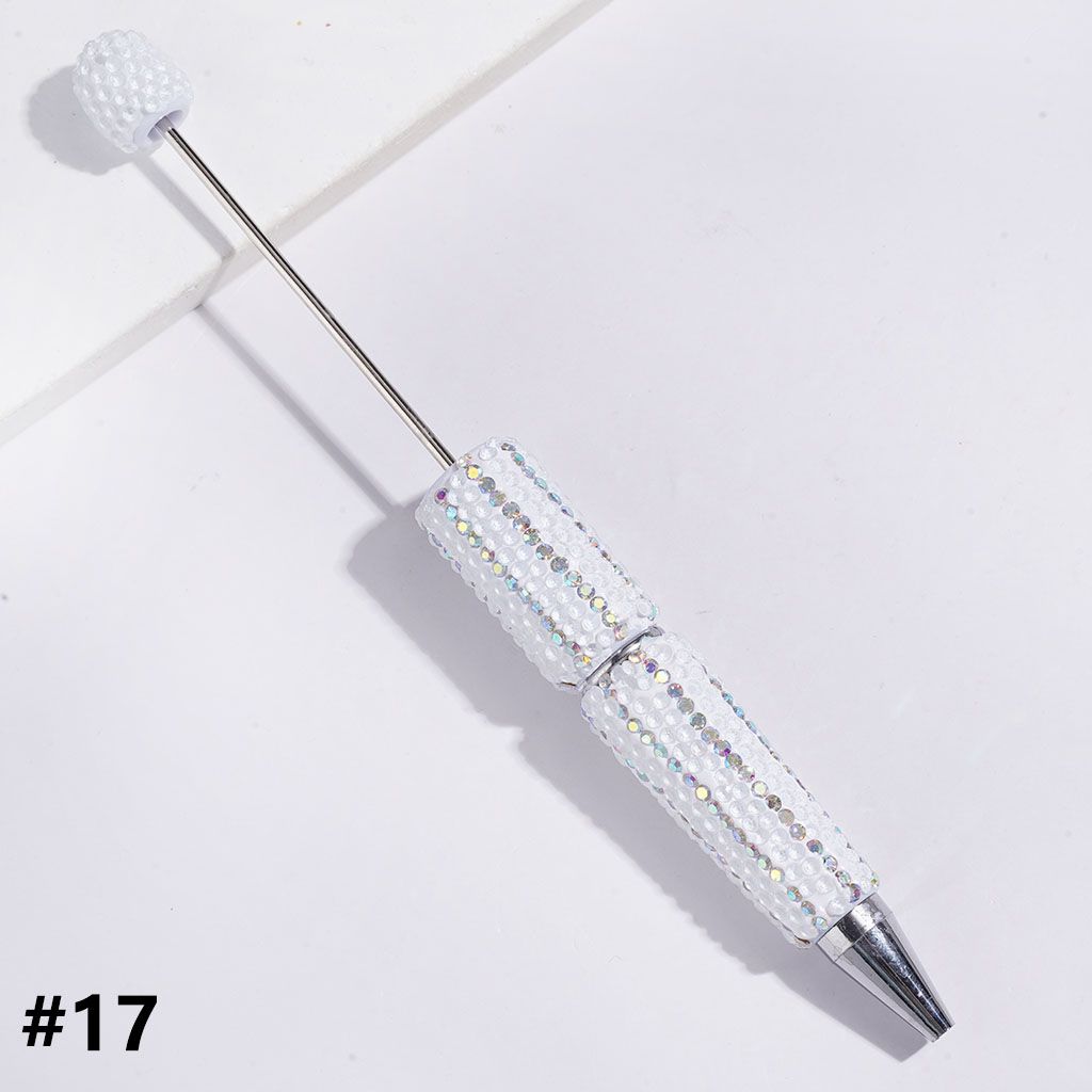 Dazzling Multi-Color Beadable Clay Pens with AB Rhinestones Covering the Entire Pen