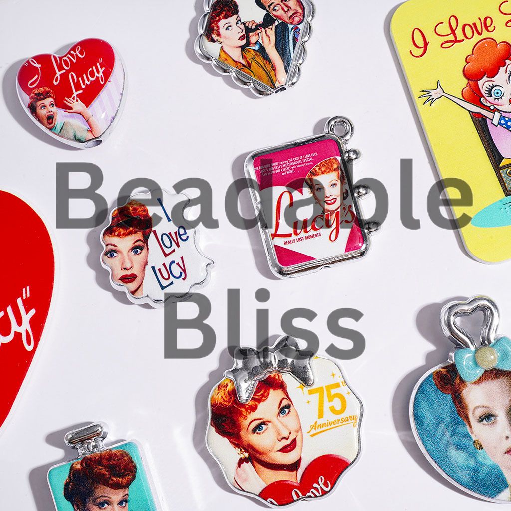 Acrylic Beads and Pendants Lover Character Series, Random Mix