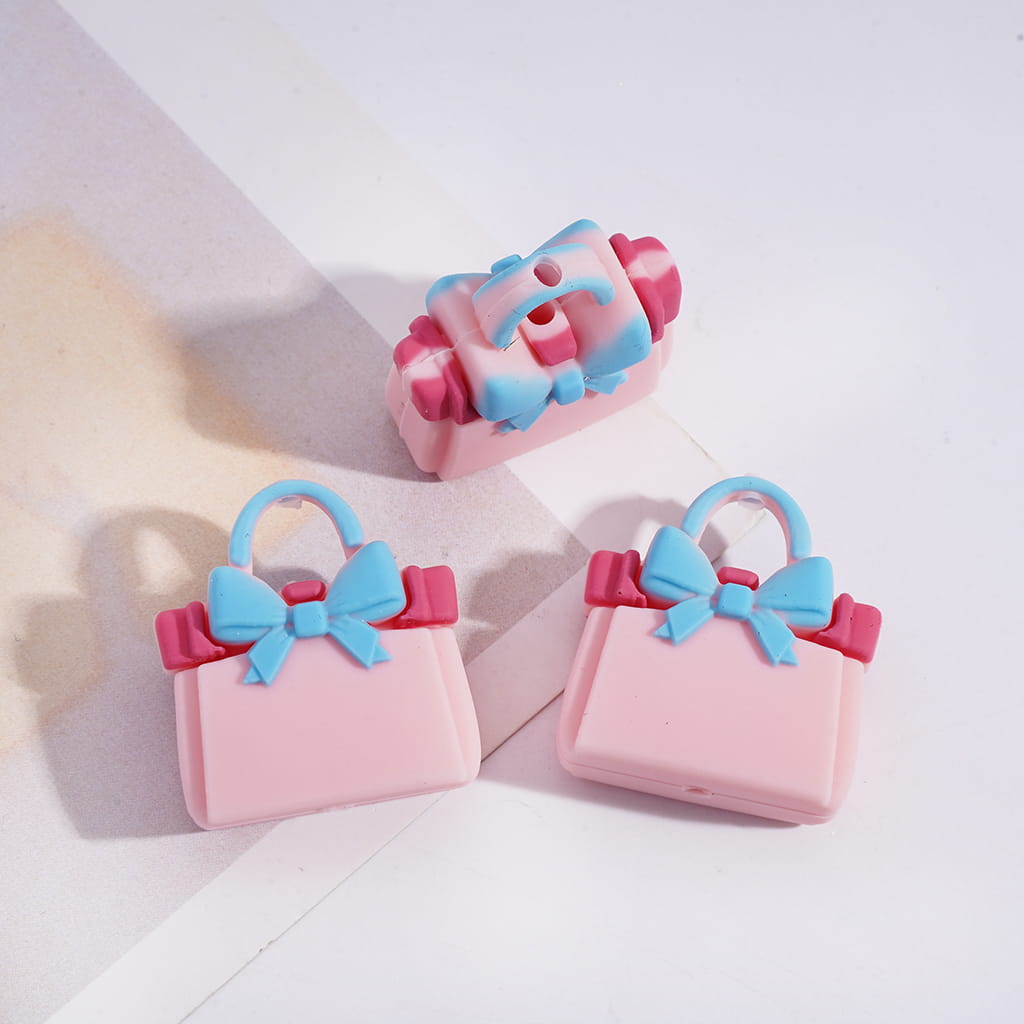 3D Cosmetics Series Silicone Focal Beads in Sweet Girl Style